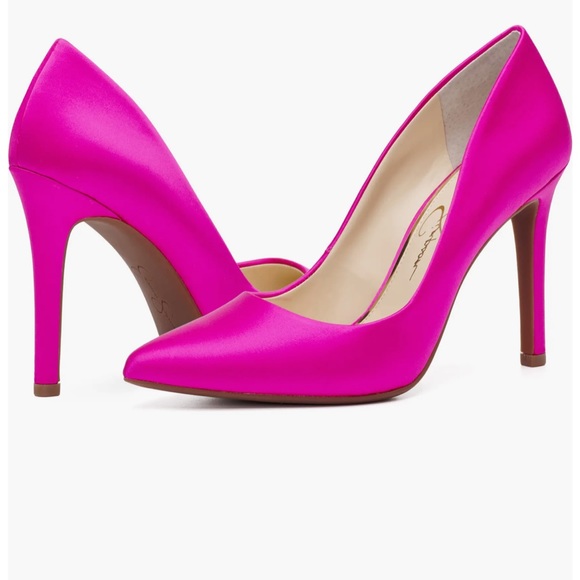 Jessica Simpson Shoes - Jessica simpson brightest pink cassani pumps